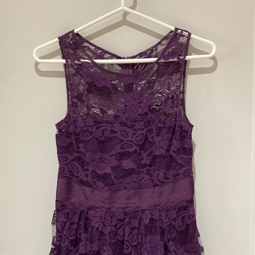 BB Dakota purple lace dress, size 0